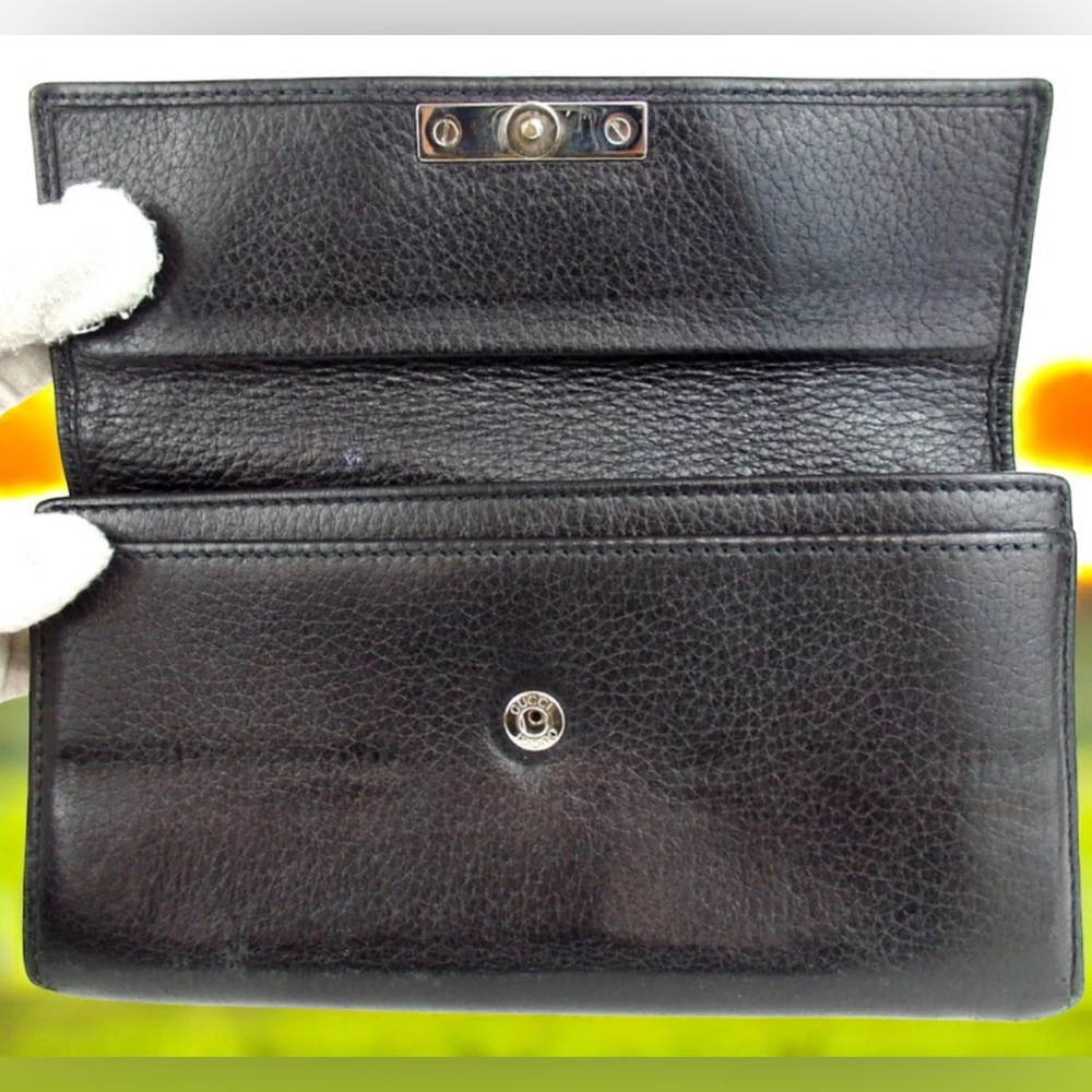 GUCCI Bamboo Leather Continental Wallet ๐โค๏ธ - Picture 5 of 15